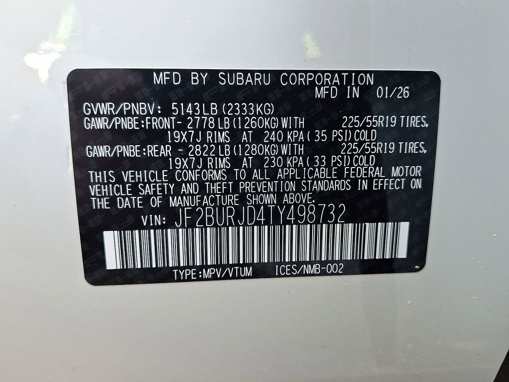 New 2026 Subaru Outback Touring XT AWD/4WD image 18