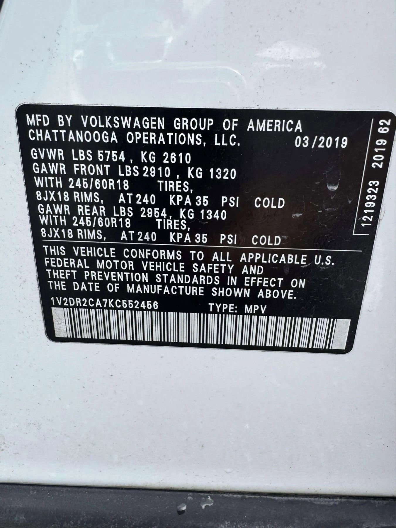 Used 2019 Volkswagen Atlas SE image 15