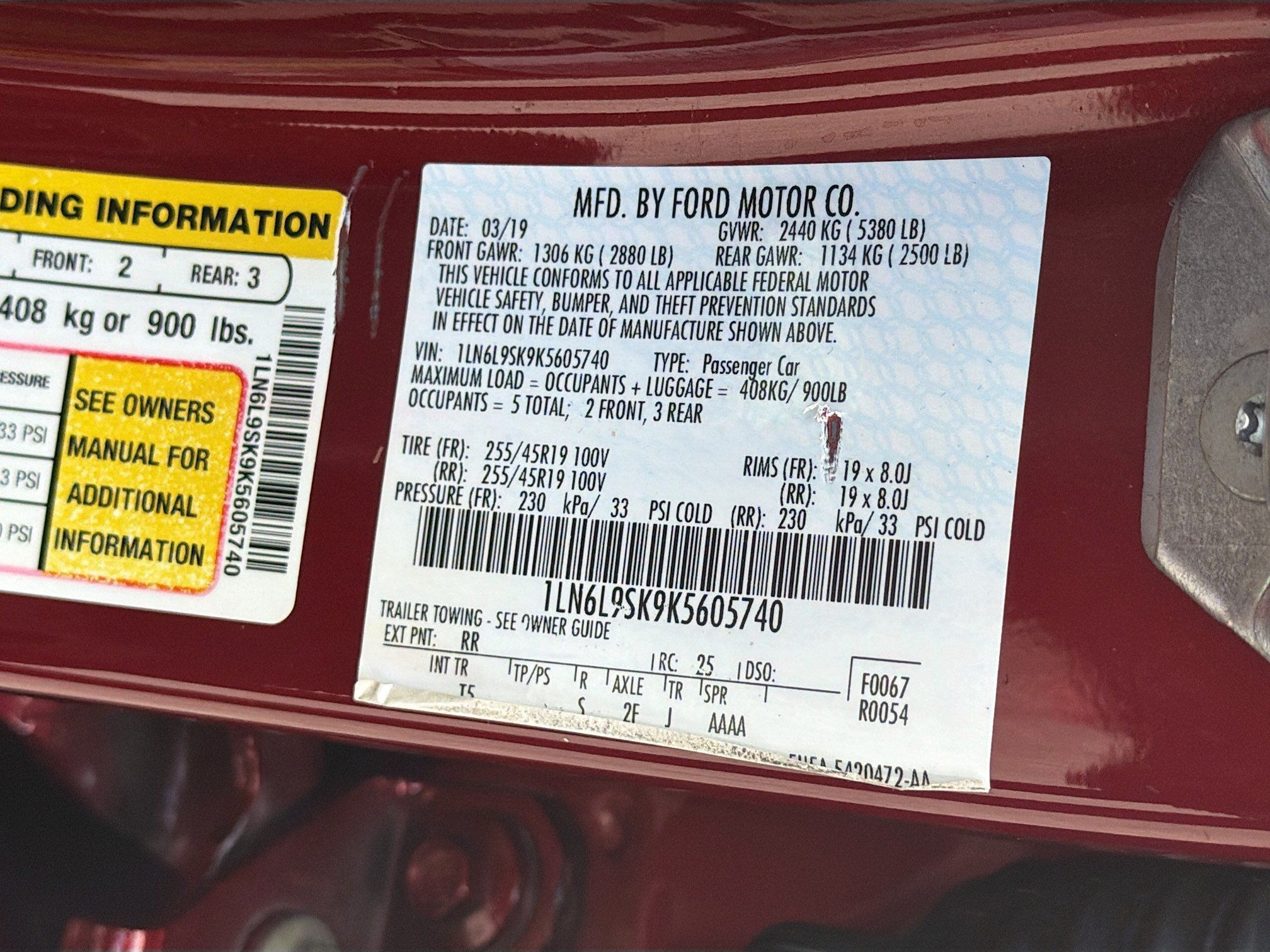 Used 2019 Lincoln Continental Select FWD image 33