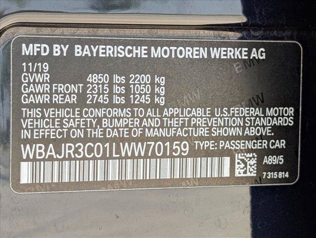 Used 2020 BMW 530i w/ Convenience Package RWD image 22