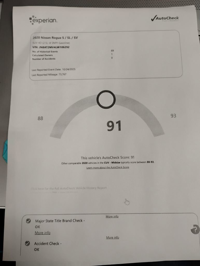 Used 2020 Nissan Rogue S w/ Special Edition Package image 23