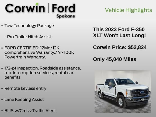 Certified 2023 Ford F350 XLT w/ 360-Degree Camera Package image 13
