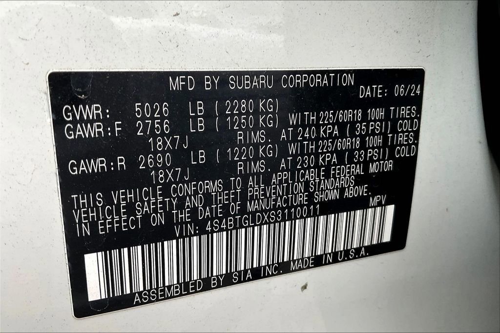 Used 2025 Subaru Outback Onyx Edition XT image 35