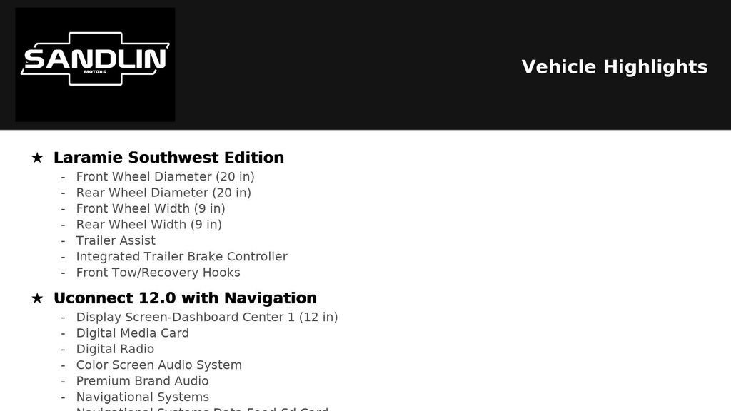 Used 2021 RAM 1500 Laramie w/ Laramie Southwest Edition AWD/4WD image 9