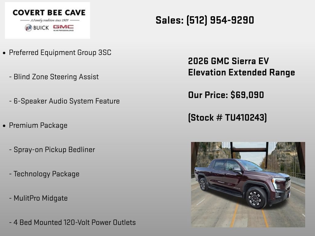 New 2026 GMC Sierra EV Elevation w/ Premium Package AWD/4WD image 12