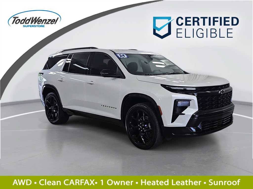 Certified 2024 Chevrolet Traverse RS w/ LPO, Floor Liner Package AWD/4WD image 1