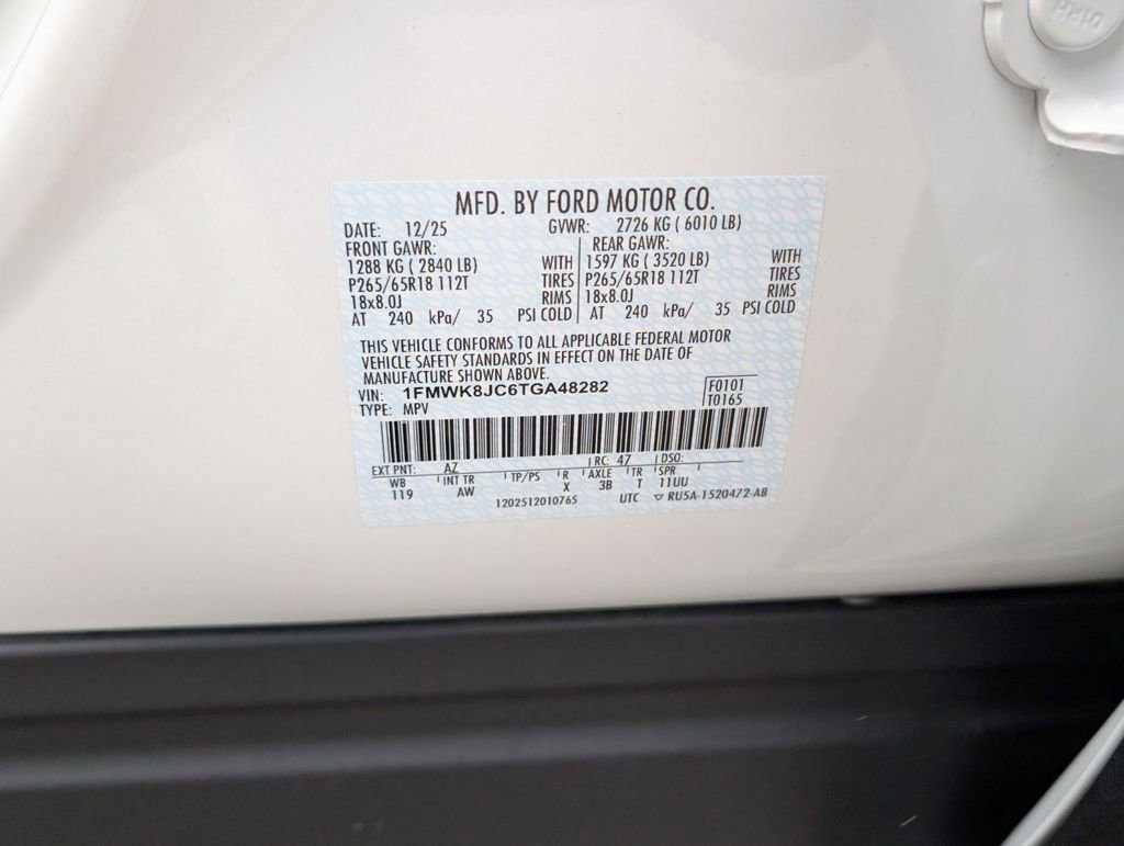 New 2026 Ford Explorer Tremor w/ Tremor Ultimate Package AWD/4WD image 55