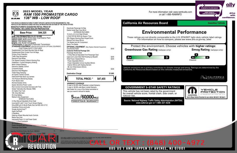 Used 2023 RAM ProMaster 1500 FWD image 7
