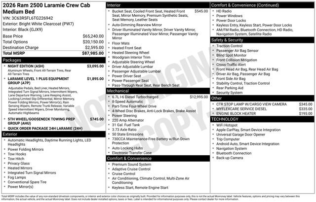 New 2026 RAM 2500 Laramie w/ Night Edition image 7