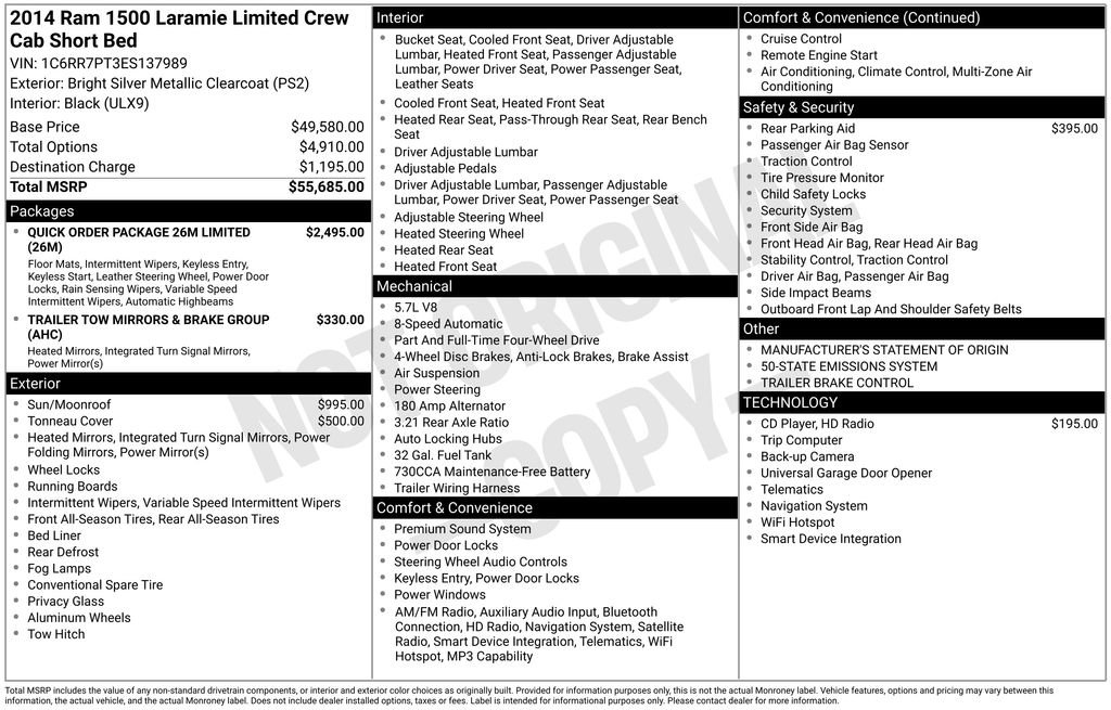 Used 2014 RAM 1500 Limited AWD/4WD image 39