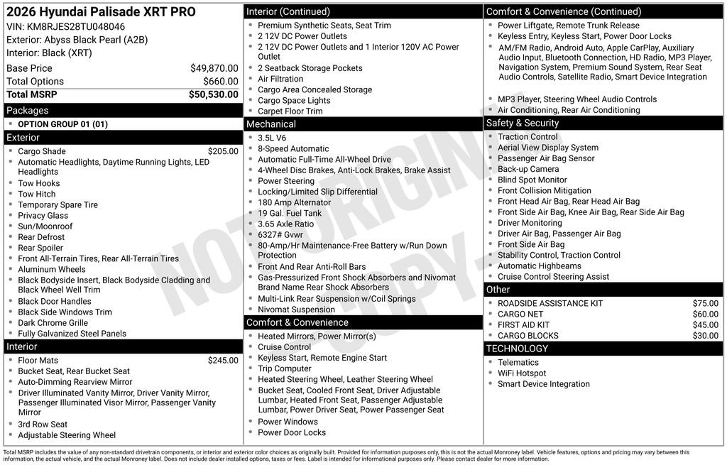 New 2026 Hyundai Palisade XRT Pro image 46