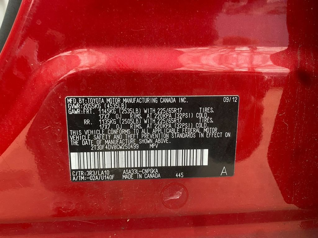 Used 2012 Toyota RAV4 Limited image 32