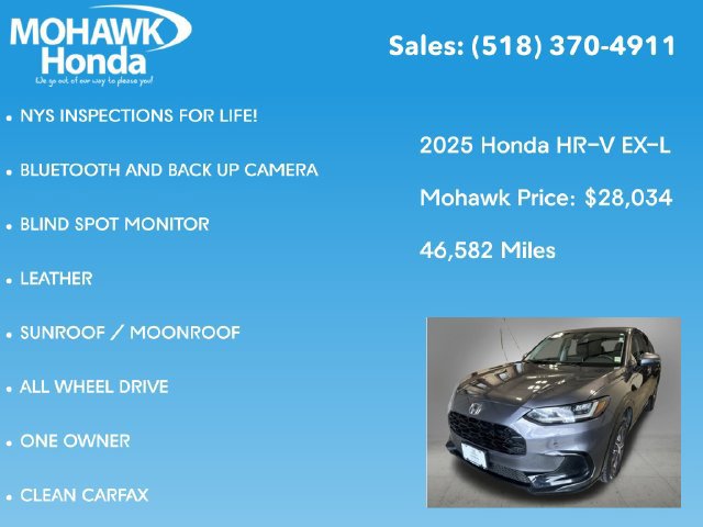 Certified 2025 Honda HR-V EX-L image 8