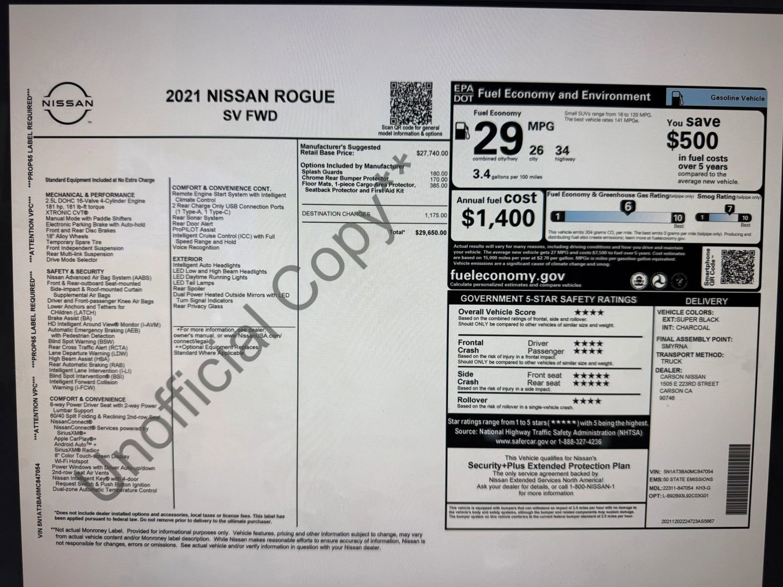 Used 2021 Nissan Rogue SV image 6