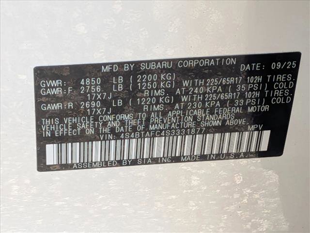 New 2025 Subaru Outback Premium image 18