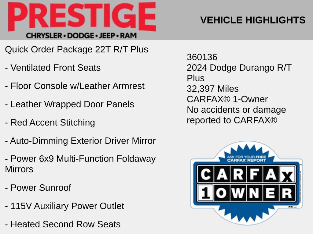 Used 2024 Dodge Durango R/T AWD/4WD image 2