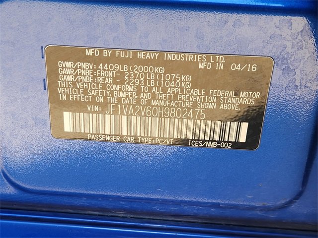 Used 2017 Subaru WRX STI image 21