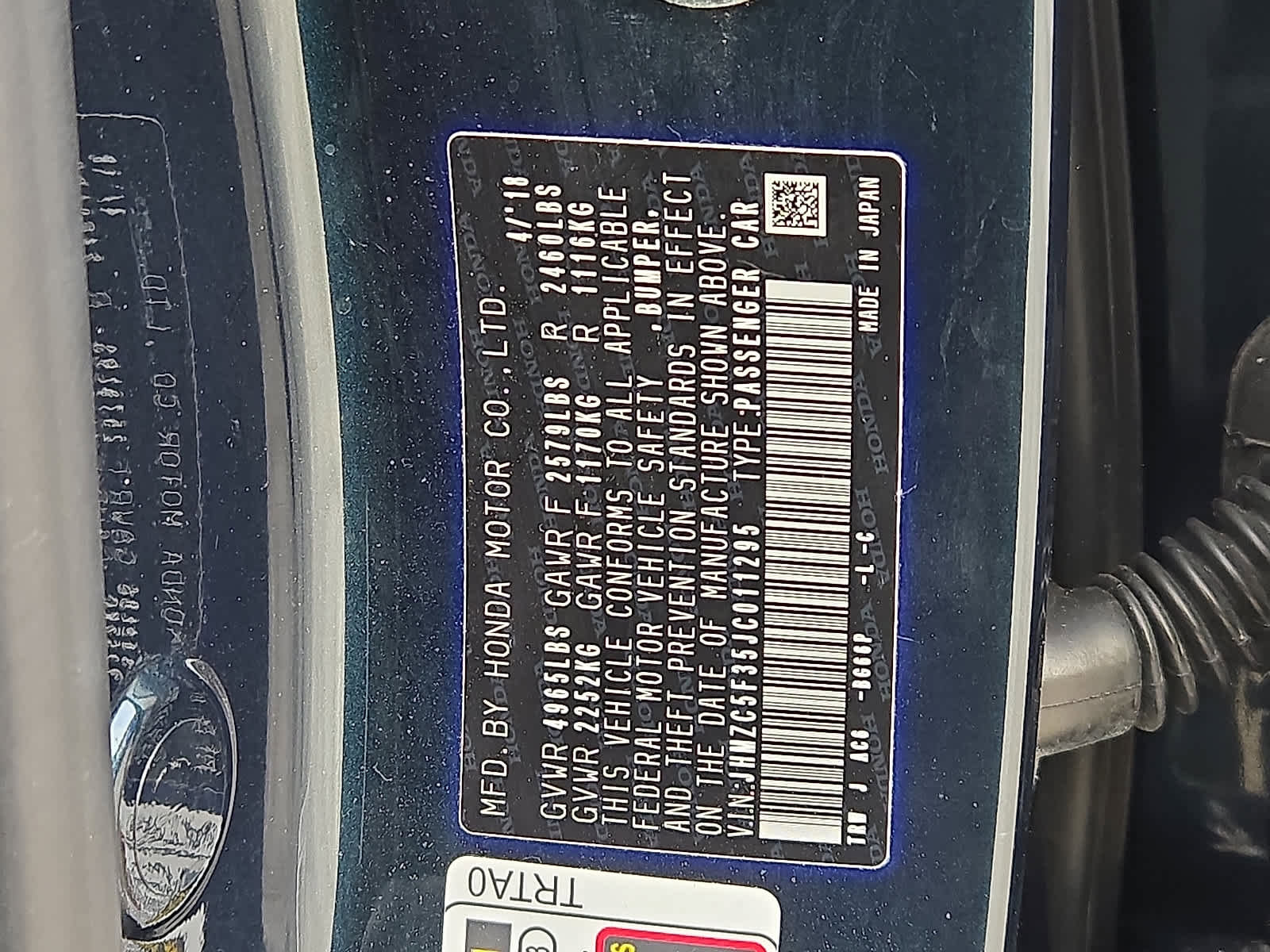 Certified 2018 Honda Clarity Touring image 28