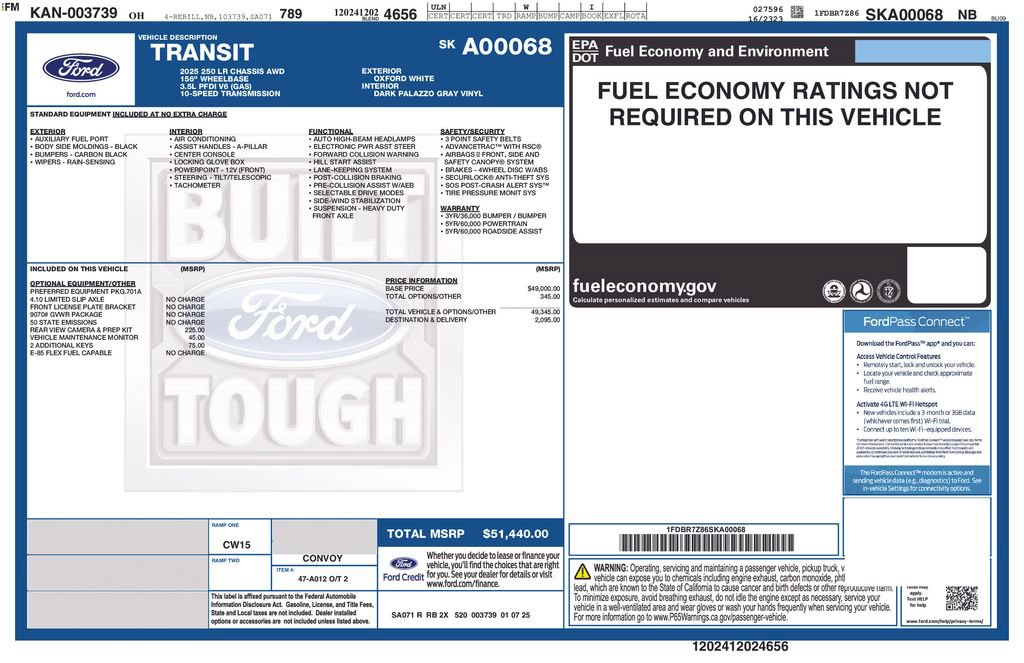 New 2025 Ford Transit 250 AWD image 4