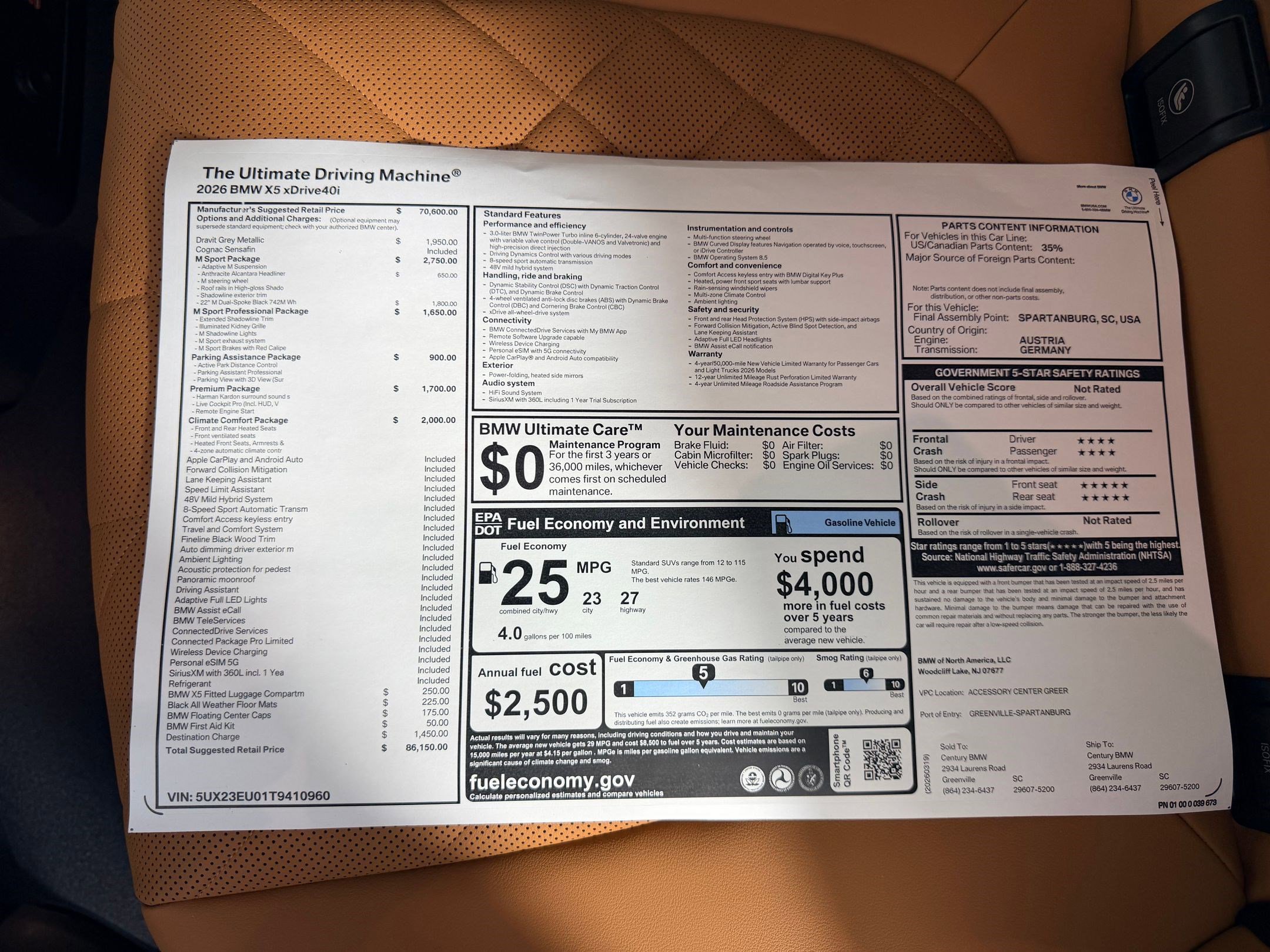 New 2026 BMW X5 xDrive40i AWD/4WD image 19