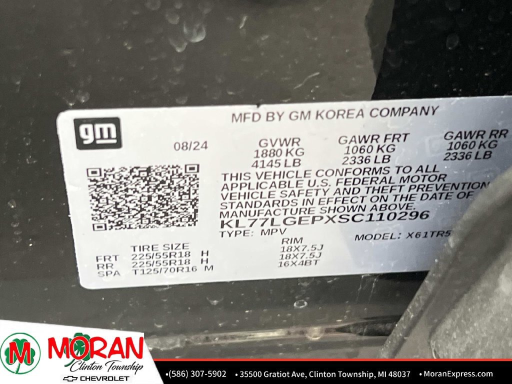 Certified 2025 Chevrolet Trax RS w/ Driver Confidence Package FWD image 18