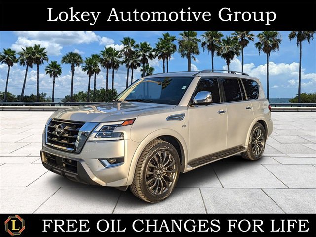 Certified 2021 Nissan Armada Platinum w/ Captain's Chairs Package