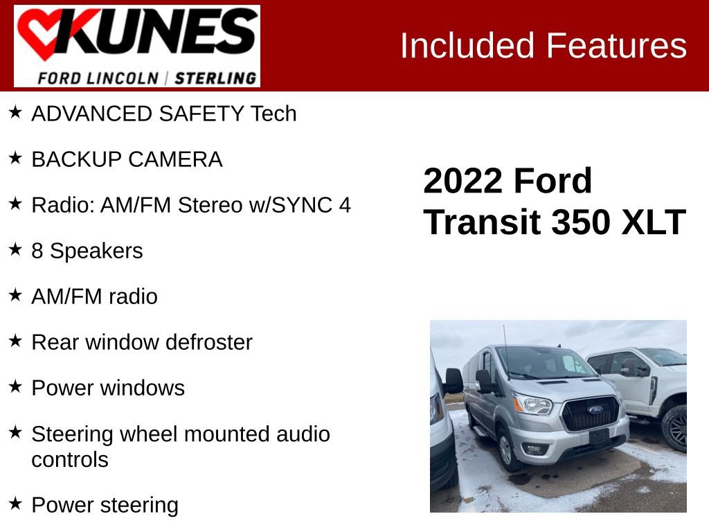 Used 2022 Ford Transit 350 XLT image 2