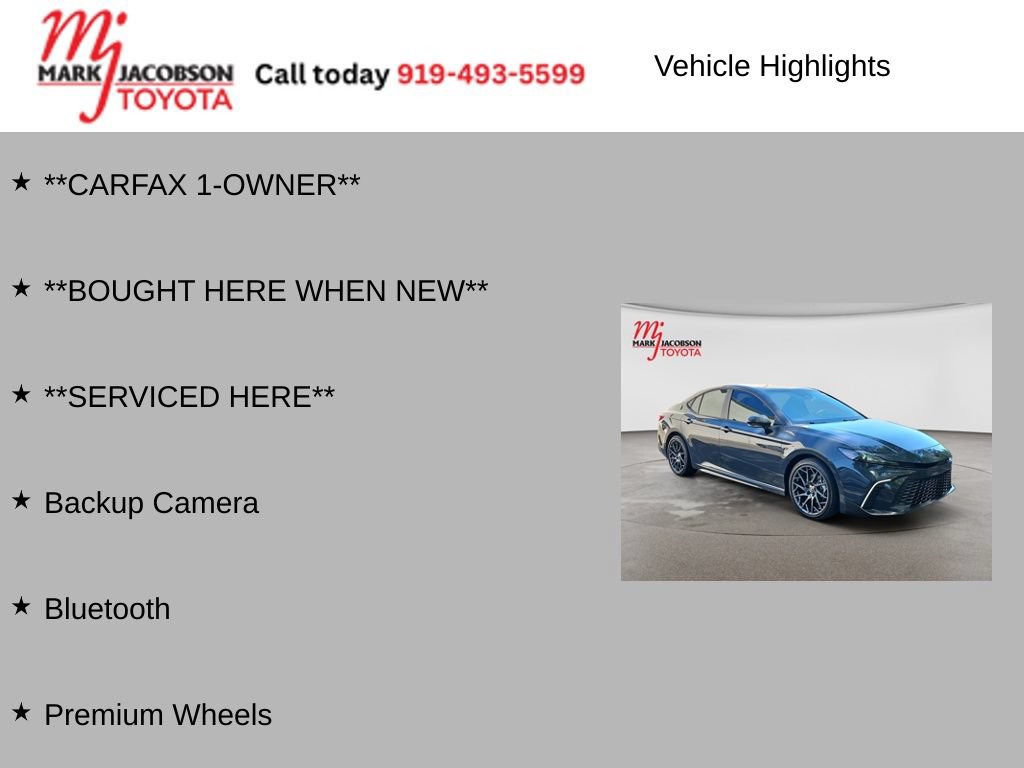 Used 2025 Toyota Camry SE w/ Convenience Package FWD image 6