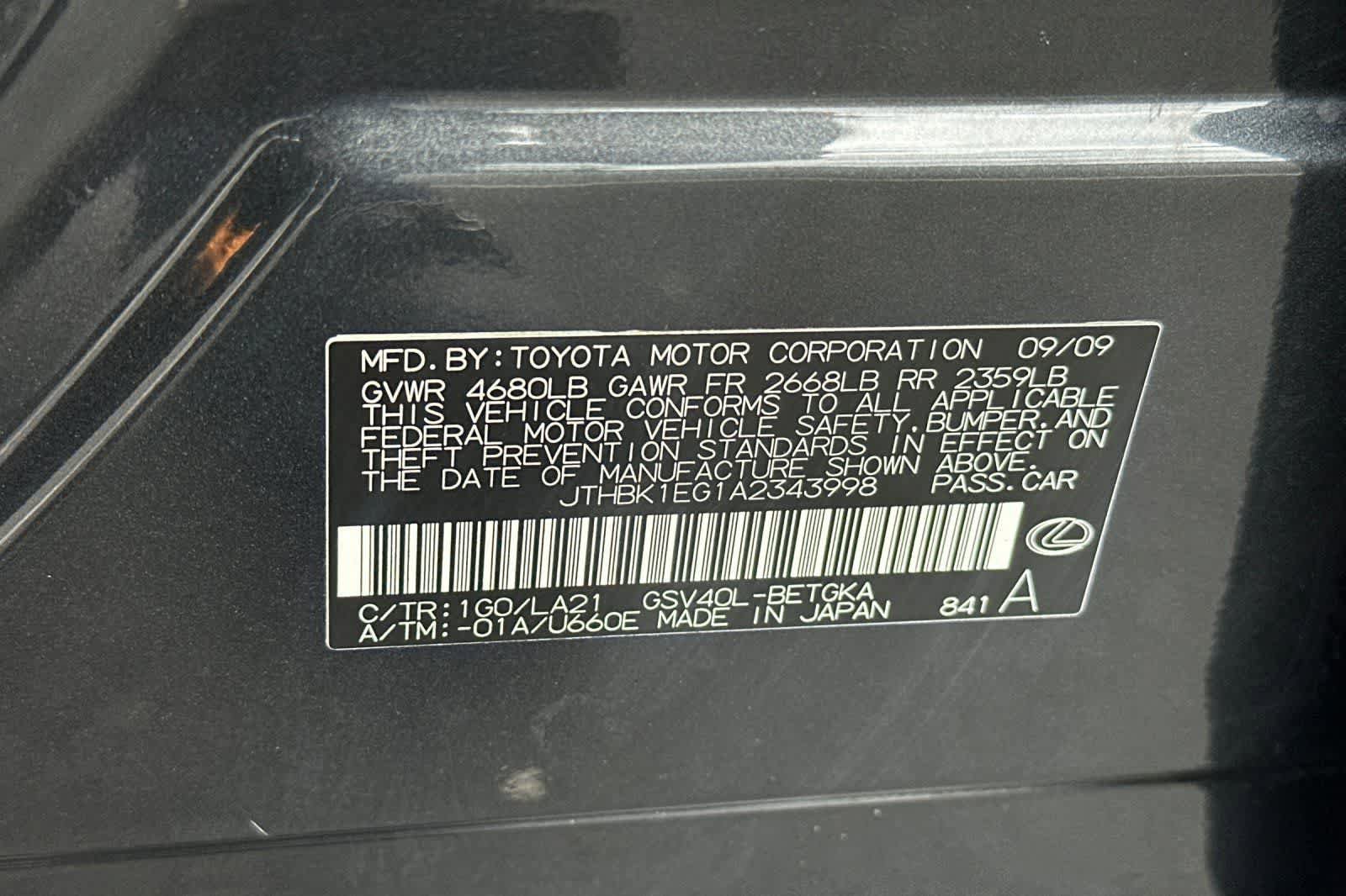 Used 2010 Lexus ES 350 FWD image 32