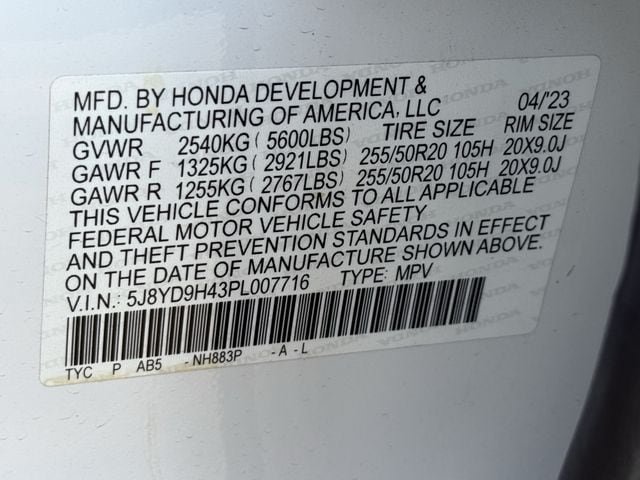 Certified 2023 Acura MDX w/ Technology Package FWD image 34