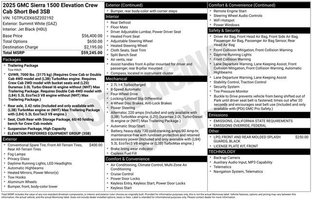 Certified 2025 GMC Sierra 1500 Elevation image 3