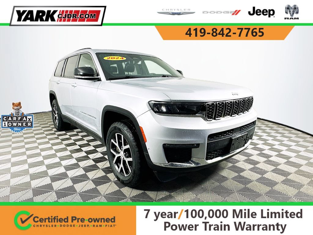 Certified 2024 Jeep Grand Cherokee L Limited w/ Luxury Tech Group II AWD/4WD image 1