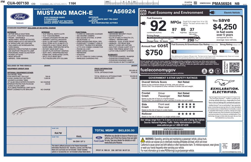 Used 2023 Ford Mustang Mach-E Premium AWD/4WD image 5