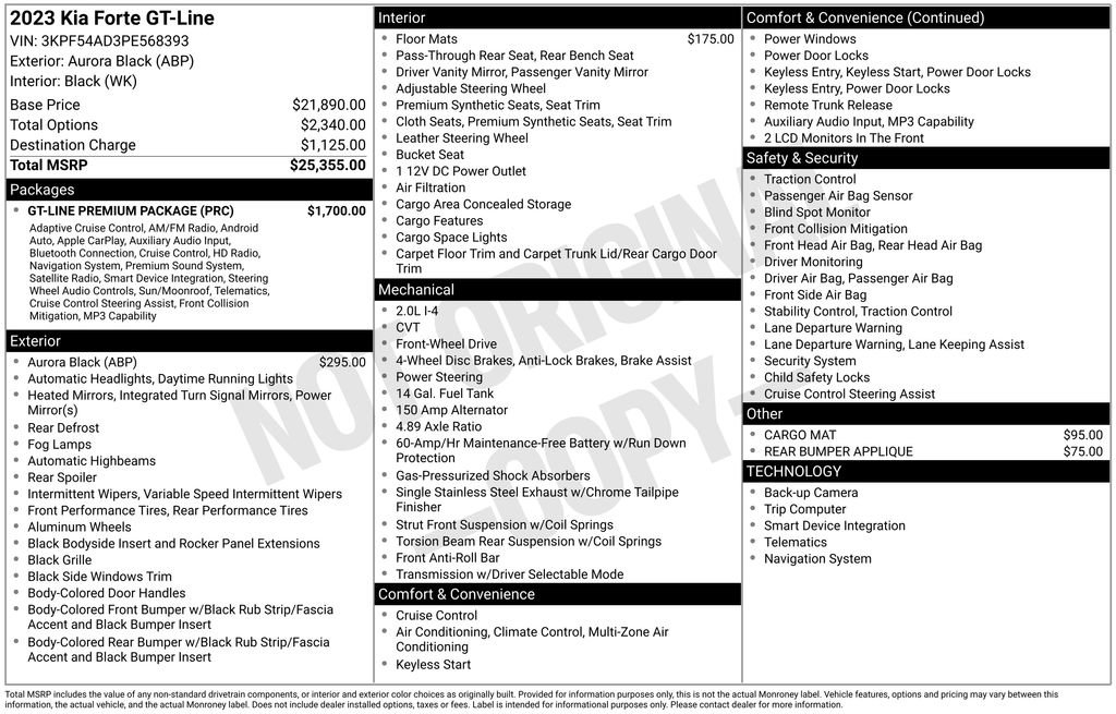 Used 2023 Kia Forte GT-Line w/ GT-Line Premium Package FWD image 17