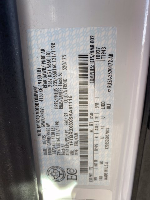 Used 2025 Ford Transit 250 148 High Roof Extended w/ Load Area Protection Package RWD image 23