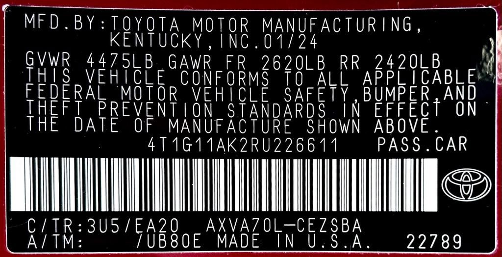 Certified 2024 Toyota Camry SE w/ Cold Weather Package FWD image 24