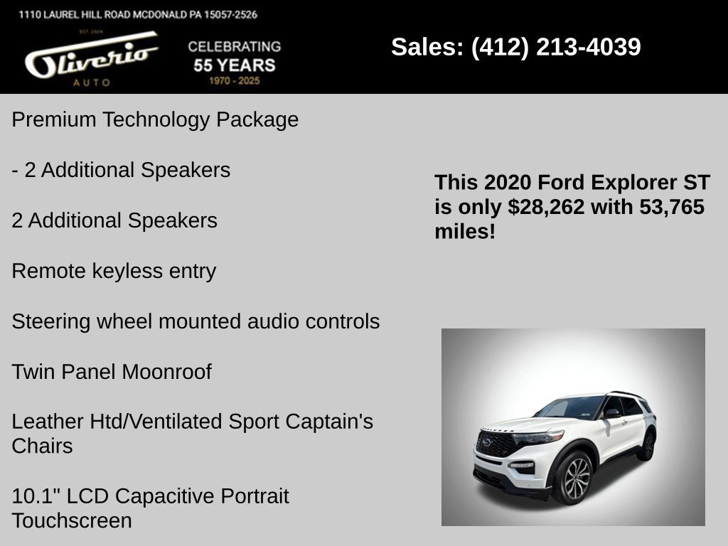 Used 2020 Ford Explorer ST w/ Premium Technology Package AWD/4WD image 10