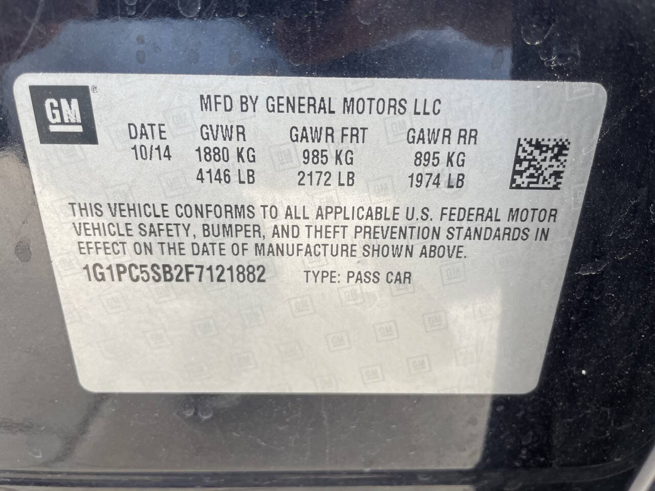 Used 2015 Chevrolet Cruze LT w/ Sun And Sound Package FWD image 30
