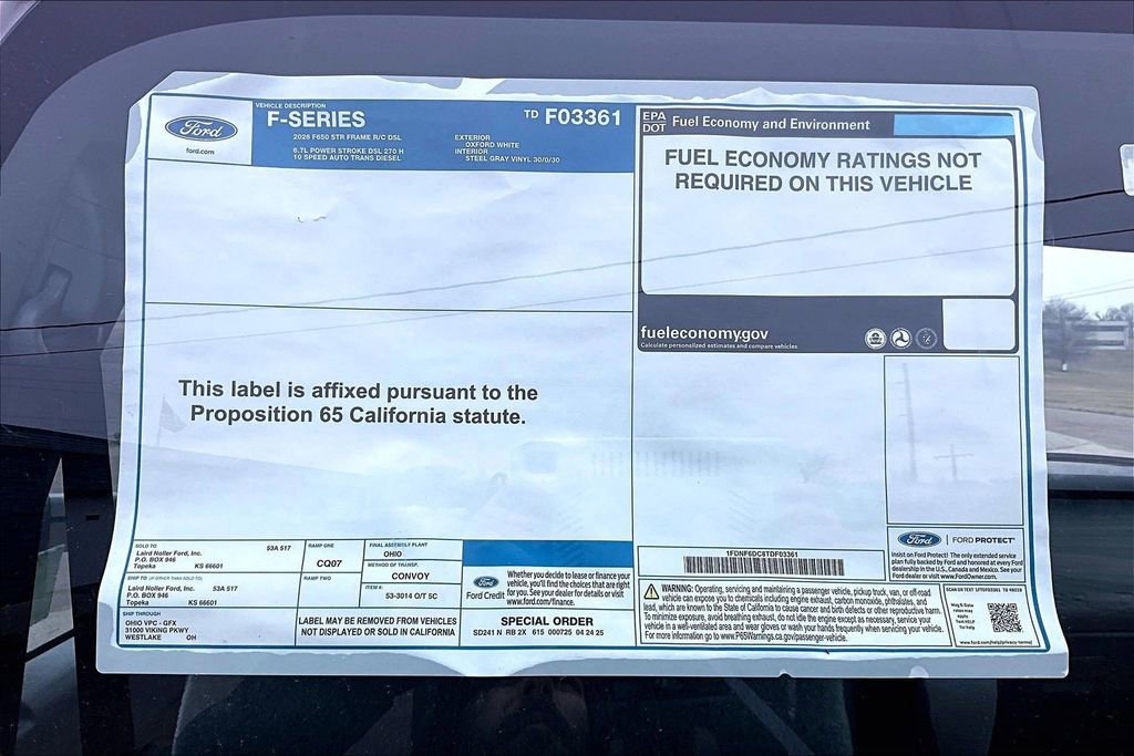 New 2026 Ford F650 2WD Regular Cab Super Duty image 13