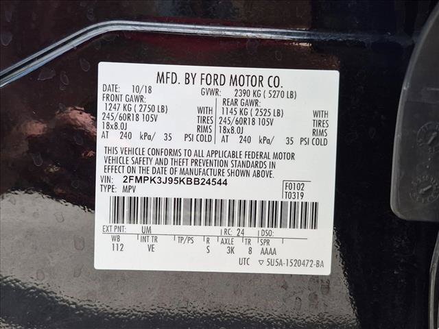 Certified 2019 Ford Edge SEL w/ Equipment Group 201A FWD image 24