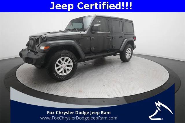 Certified 2023 Jeep Wrangler Sport S
