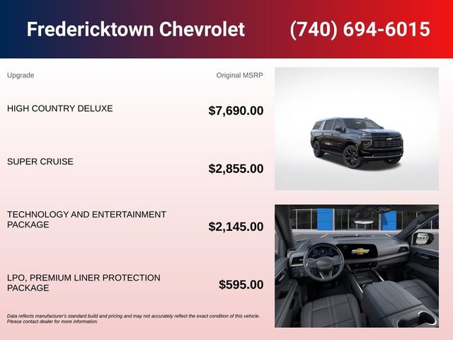 New 2026 Chevrolet Suburban High Country AWD/4WD image 5