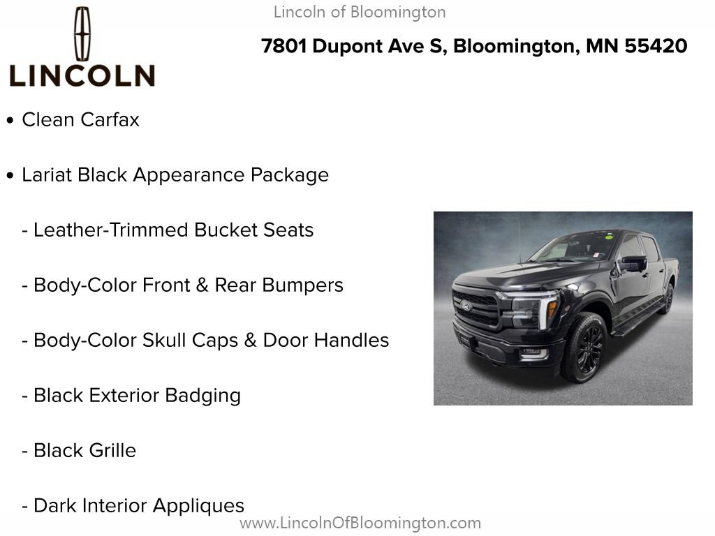 Used 2024 Ford F150 Lariat w/ Equipment Group 502A High AWD/4WD image 5
