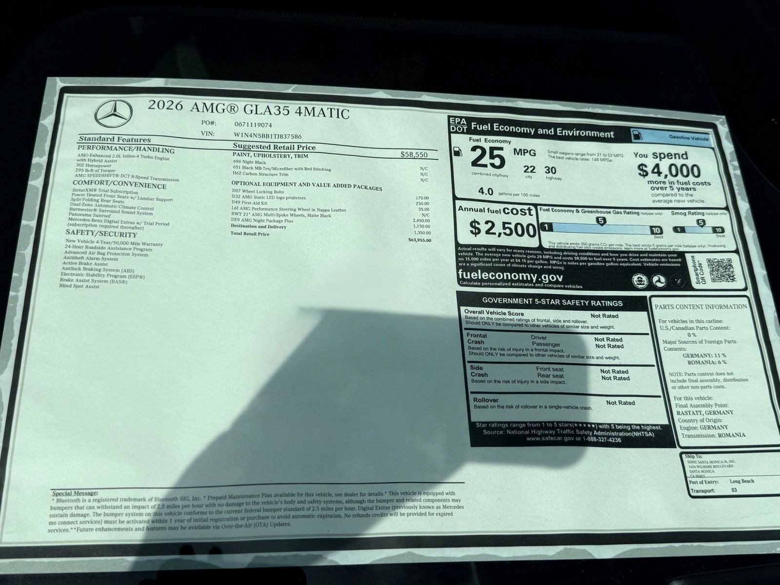 New 2026 Mercedes-Benz GLA 35 AMG 4MATIC image 33