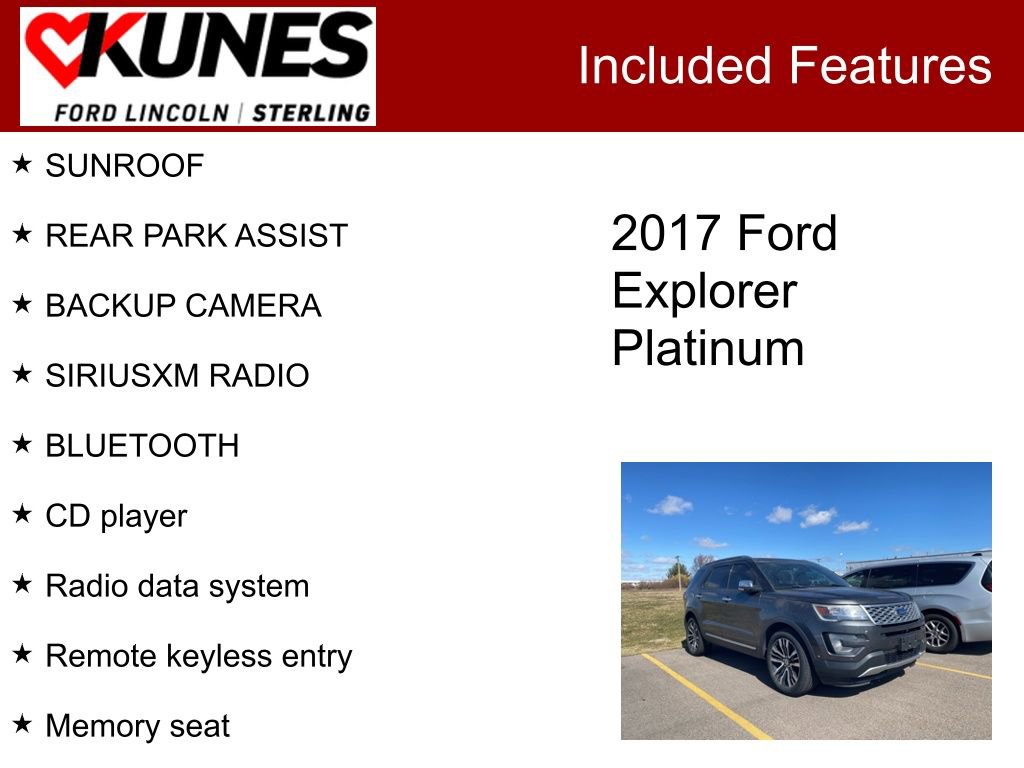 Used 2017 Ford Explorer Platinum image 3
