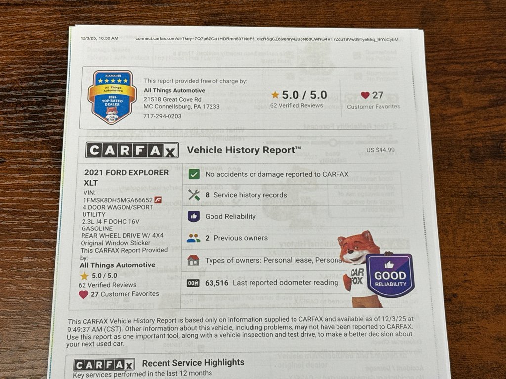 Used 2021 Ford Explorer XLT w/ Equipment Group 202A image 41