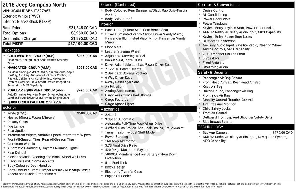 Used 2018 Jeep Compass Latitude w/ Popular Equipment Group image 4