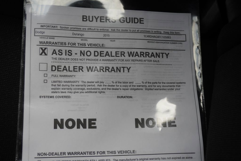Used 2015 Dodge Durango SXT w/ Quick Order Package 23B RWD image 36