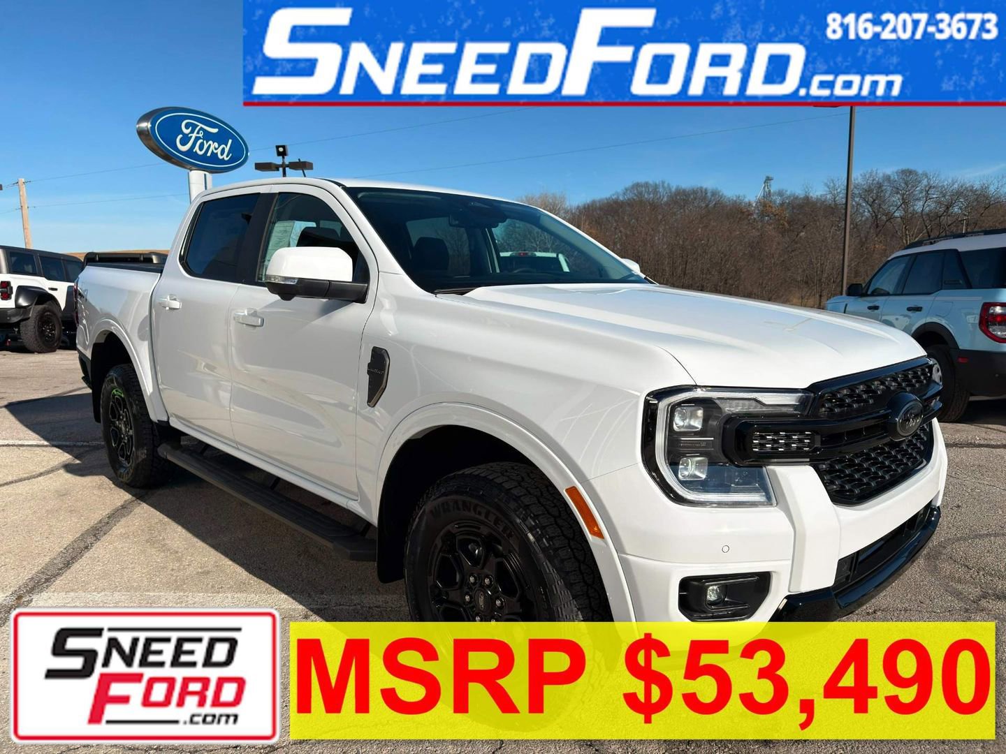 New 2025 Ford Ranger Lariat w/ Black Appearance Package