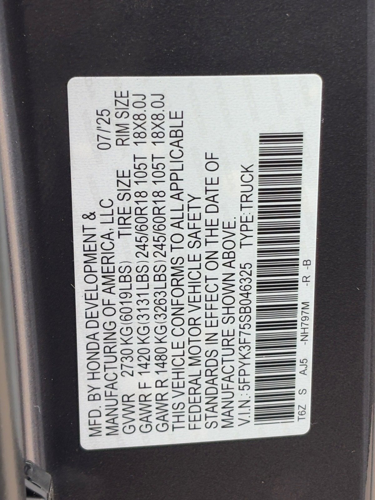 New 2025 Honda Ridgeline TrailSport+ image 25